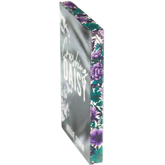 Crushing Daisy Purple Flowers Edge Design