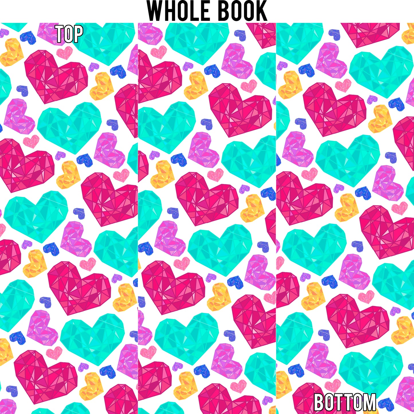 Geometric Hearts Edge Design
