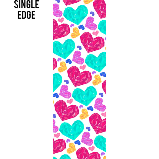 Geometric Hearts Edge Design