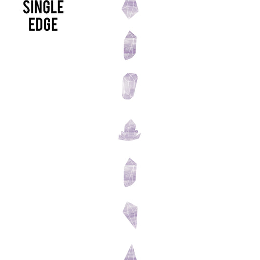 Watercolor Crystals Edge Design